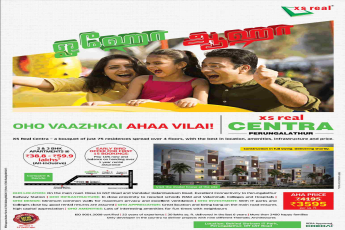 Pay 10% now & balance on handing over at XS Real Centra in Chennai